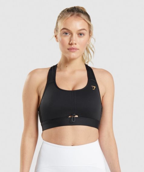 Women's Gymshark Pulse Sports Bra Black | CA 80A7D5